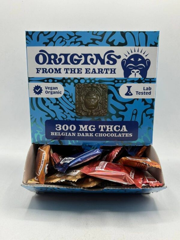 Origins 300mg THCA Chocolates | THCA Belgian Dark Chocolates